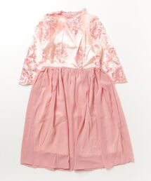 STYLEBLOCK（スタイルブロック）の「チュールレースドッキングシフォン5分袖ミディパーティードレス（ドレス）」