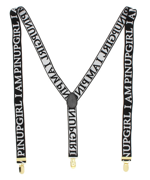 WEGO(ウィゴー)の「WEGO/IAMPINUPサスペンダー(サスペンダー・レディース・ホワイト/ブラック・FREE)」の2枚目の写真