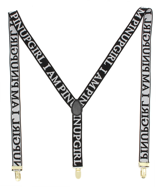 WEGO(ウィゴー)の「WEGO/IAMPINUPサスペンダー(サスペンダー・レディース・ホワイト/ブラック・FREE)」の4枚目の写真