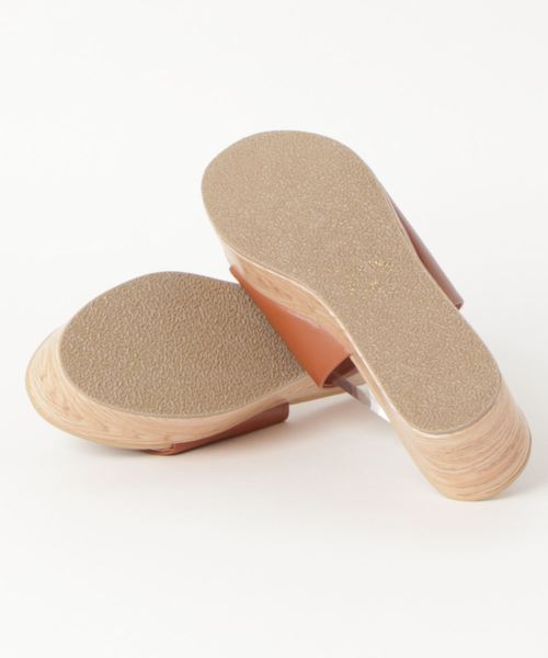 WEGO（ウィゴー）の「WEGO/ウッドソールサボサンダル（サンダル・レディース・キャメル/ブラック/その他1/その他2・MEDIUM/LARGE）」の14枚目の写真