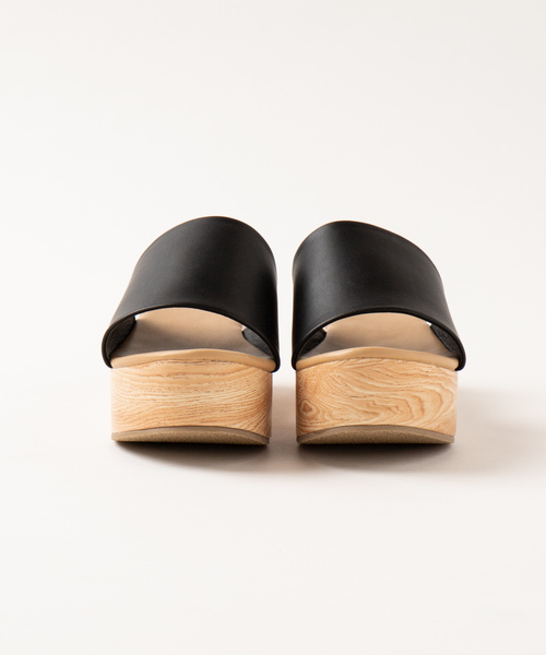 WEGO（ウィゴー）の「WEGO/ウッドソールサボサンダル（サンダル・レディース・キャメル/ブラック/その他1/その他2・MEDIUM/LARGE）」の7枚目の写真