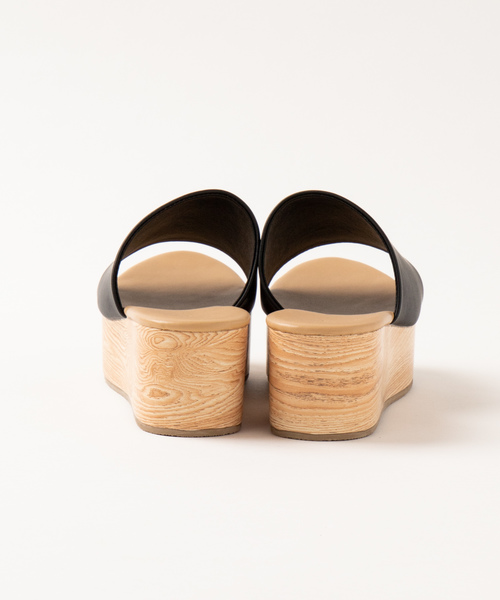 WEGO（ウィゴー）の「WEGO/ウッドソールサボサンダル（サンダル・レディース・キャメル/ブラック/その他1/その他2・MEDIUM/LARGE）」の10枚目の写真