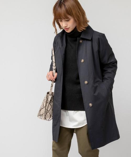 coen(コーエン)の「ライナー付きステンカラーコート(ステンカラーコート・レディース・ブラック/レッド/ベージュ・LARGE/MEDIUM)」の7枚目の写真