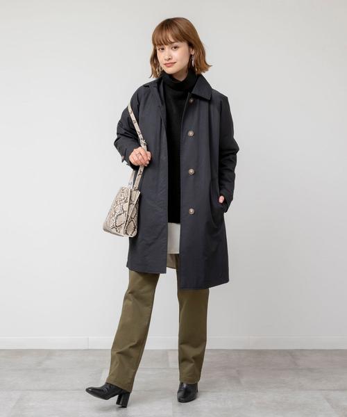 coen(コーエン)の「ライナー付きステンカラーコート(ステンカラーコート・レディース・ブラック/レッド/ベージュ・LARGE/MEDIUM)」の6枚目の写真