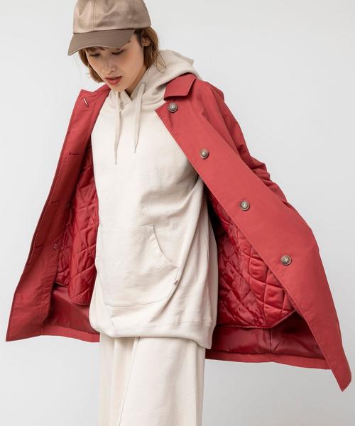 coen(コーエン)の「ライナー付きステンカラーコート(ステンカラーコート・レディース・ブラック/レッド/ベージュ・LARGE/MEDIUM)」の13枚目の写真