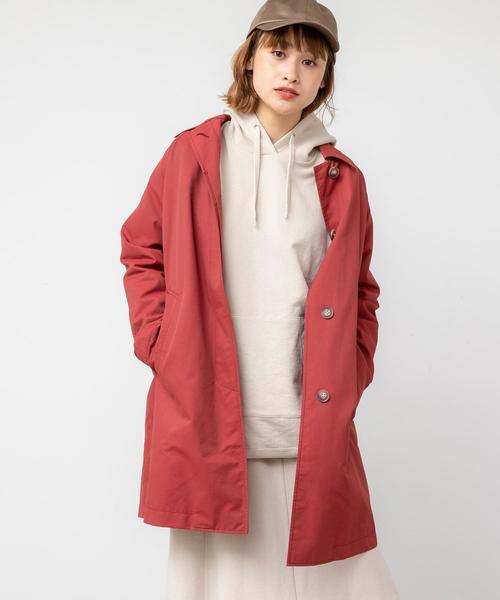 coen(コーエン)の「ライナー付きステンカラーコート(ステンカラーコート・レディース・ブラック/レッド/ベージュ・LARGE/MEDIUM)」の11枚目の写真