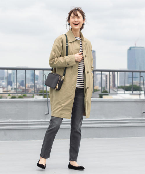 coen(コーエン)の「ライナー付きステンカラーコート(ステンカラーコート・レディース・ブラック/レッド/ベージュ・LARGE/MEDIUM)」の10枚目の写真