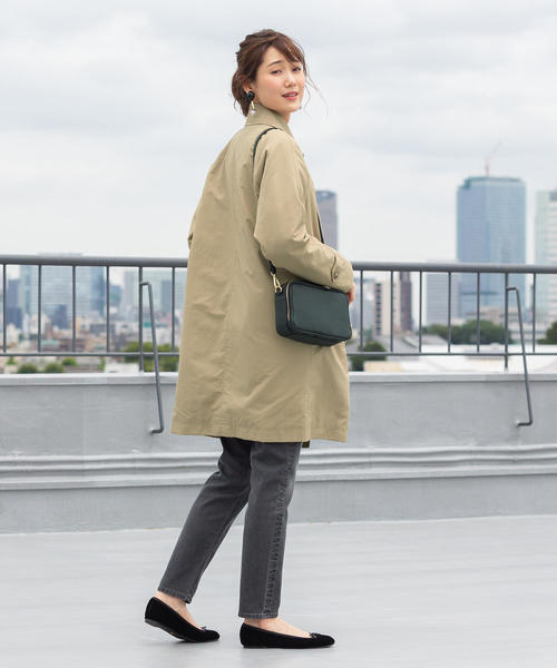 coen(コーエン)の「ライナー付きステンカラーコート(ステンカラーコート・レディース・ブラック/レッド/ベージュ・LARGE/MEDIUM)」の9枚目の写真