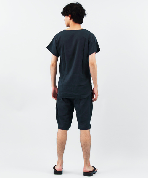 ８(eight)（エイト）の「和装Tシャツ 半袖 インナー（和装小物・メンズ・ブラック/ネイビー・MEDIUM/LARGE/X-LARGE）」の6枚目の写真