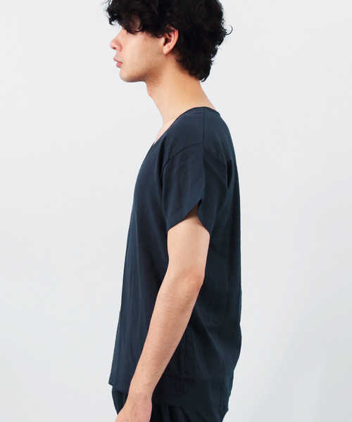 ８(eight)（エイト）の「和装Tシャツ 半袖 インナー（和装小物・メンズ・ブラック/ネイビー・MEDIUM/LARGE/X-LARGE）」の7枚目の写真