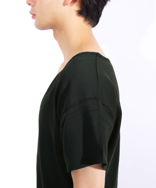 ８(eight)（エイト）の「和装Tシャツ 半袖 インナー（和装小物・メンズ・ブラック/ネイビー・MEDIUM/LARGE/X-LARGE）」の9枚目の写真