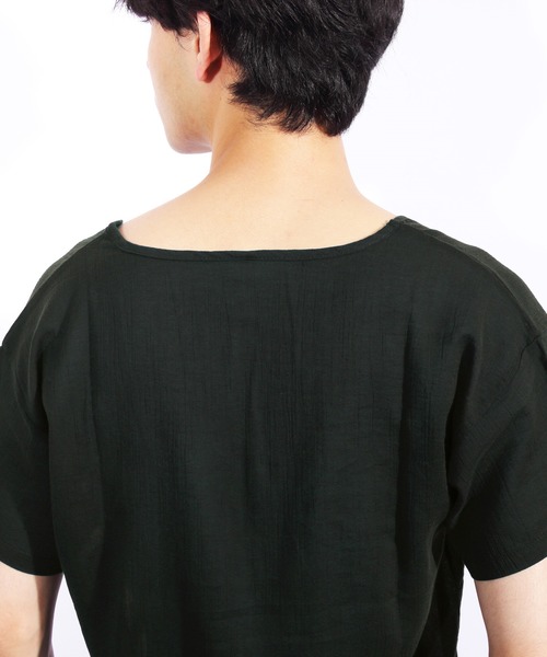 ８(eight)（エイト）の「和装Tシャツ 半袖 インナー（和装小物・メンズ・ブラック/ネイビー・MEDIUM/LARGE/X-LARGE）」の10枚目の写真