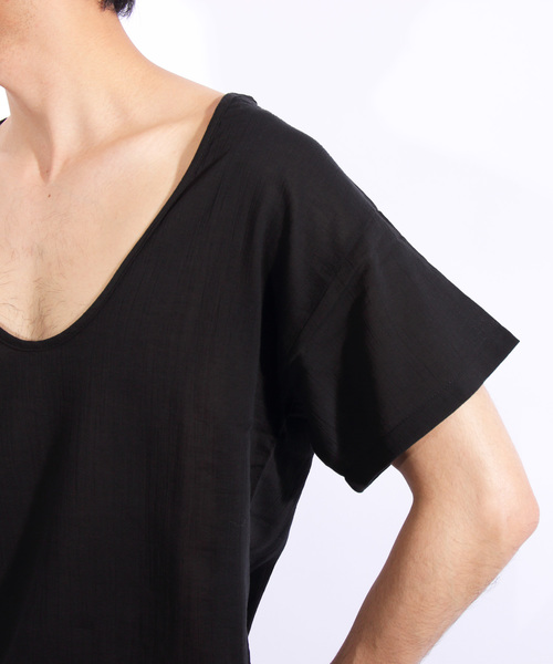 ８(eight)（エイト）の「和装Tシャツ 半袖 インナー（和装小物・メンズ・ブラック/ネイビー・MEDIUM/LARGE/X-LARGE）」の15枚目の写真