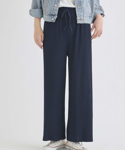 papier リブパンツ 低身長/高身長向けサイズあり】イージーリブパンツ（その他パンツ