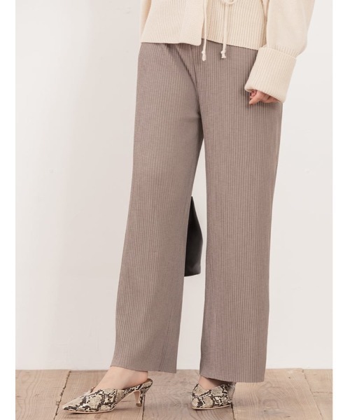 fifth（フィフス）の「【低身長/高身長向けサイズあり】イージーリブパンツ（その他パンツ・レディース・モカ/ブラック/ベージュ/グレー/カーキ/ネイビー/スモークピンク・MEDIUM/LARGE/SMALL）」の20枚目の写真