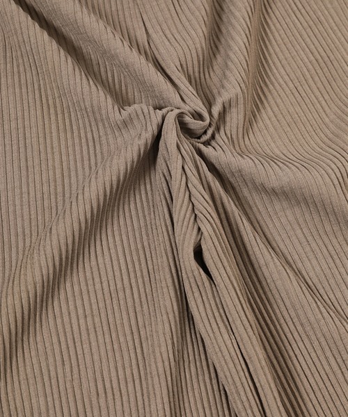 fifth（フィフス）の「【低身長/高身長向けサイズあり】イージーリブパンツ（その他パンツ・レディース・モカ/ブラック/ベージュ/グレー/カーキ/ネイビー/スモークピンク・MEDIUM/LARGE/SMALL）」の16枚目の写真