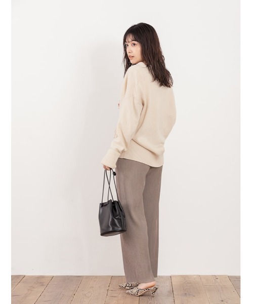 fifth（フィフス）の「【低身長/高身長向けサイズあり】イージーリブパンツ（その他パンツ・レディース・モカ/ブラック/ベージュ/グレー/カーキ/ネイビー/スモークピンク・MEDIUM/LARGE/SMALL）」の21枚目の写真