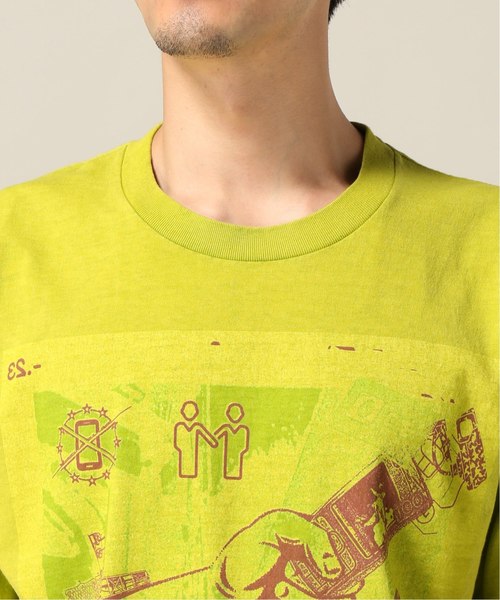 C.E(シーイー)の「C.E / シーイー OVERDYE MEMOIRES T GREEN(Tシャツ/カットソー・メンズ・グリーン・MEDIUM/LARGE)」の4枚目の写真