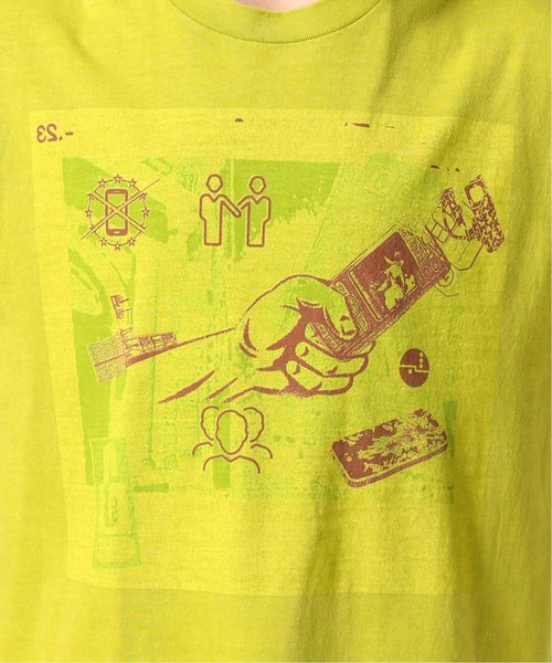 C.E(シーイー)の「C.E / シーイー OVERDYE MEMOIRES T GREEN(Tシャツ/カットソー・メンズ・グリーン・MEDIUM/LARGE)」の9枚目の写真