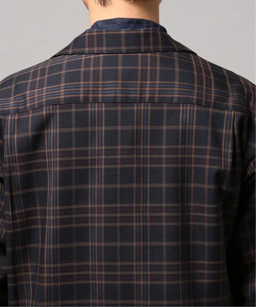 EDIFICE LA BOUCLE（エディフィスラブークル）の「【EDIFICE LA BOUCLE / ラブ―クル】オープンカラー Wポケットロングスリーブ（シャツ/ブラウス・メンズ・ネイビー・44/46/48）」の7枚目の写真