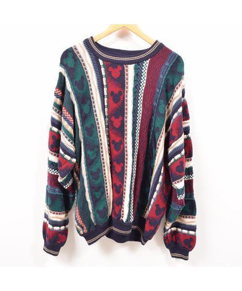 ブランド古着 コットンニットセーター ニット セーター Disney ディズニー のファッション通販 Zozoused