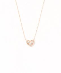 con affetto コンアフェット　K10 王冠ダイヤネックレス con affetto(ファッション) ネックレス K18ダイヤラウンドネックレス