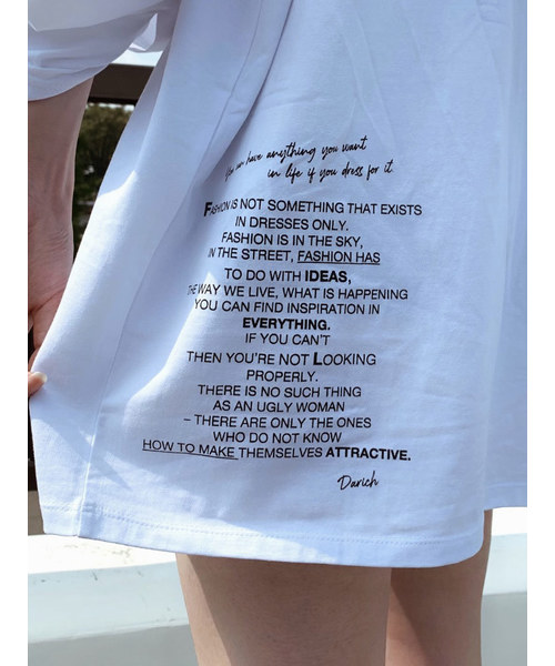 eimy istoire - Darich バックメッセージ ロンT バックメッセージロンT（Tシャツ/カットソー）｜Darich