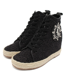 HYSTERIC GLAMOUR | PATCH LACE インヒールスニーカー(スニーカー)