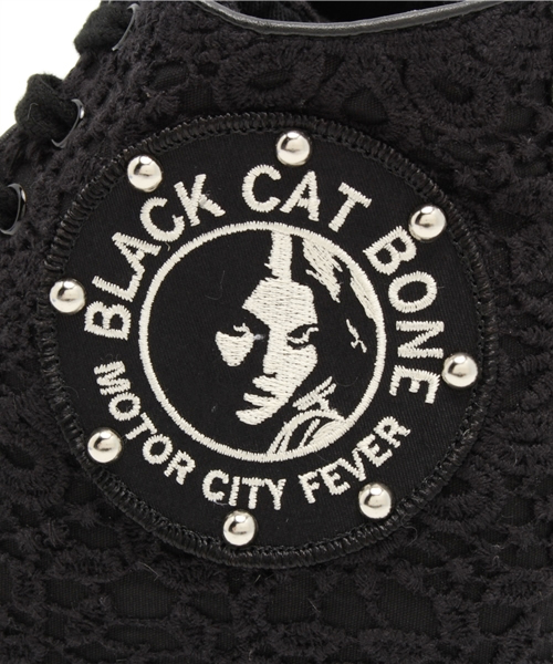 HYSTERIC GLAMOUR（ヒステリックグラマー）の「PATCH LACE インヒールスニーカー（スニーカー・レディース・ホワイト/ネイビー/ブラック・23cm/25cm/24cm）」の9枚目の写真