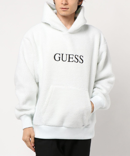 Guess green hoodie Clearance