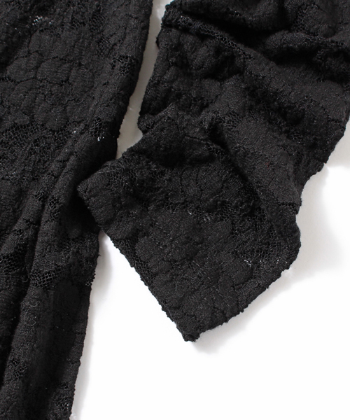 Ray BEAMS(レイビームス)の「【予約】Ray BEAMS / ストレッチレース ハイネック(Tシャツ/カットソー・レディース・ブラック/ホワイト・ONE SIZE)」の14枚目の写真