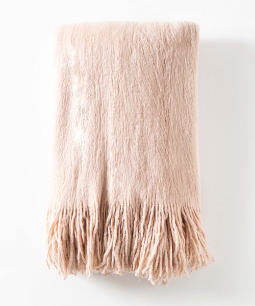 WEGO（ウィゴー）の「WEGO/起毛ボリュームシャギーストール（ストール/ショール・レディース・ホワイト/ライトグレー/ピンク/ライトブラウン/ダークグレー・FREE）」の11枚目の写真