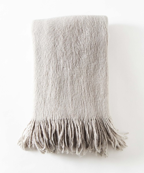 WEGO（ウィゴー）の「WEGO/起毛ボリュームシャギーストール（ストール/ショール・レディース・ホワイト/ライトグレー/ピンク/ライトブラウン/ダークグレー・FREE）」の10枚目の写真