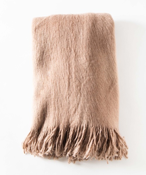 WEGO（ウィゴー）の「WEGO/起毛ボリュームシャギーストール（ストール/ショール・レディース・ホワイト/ライトグレー/ピンク/ライトブラウン/ダークグレー・FREE）」の9枚目の写真