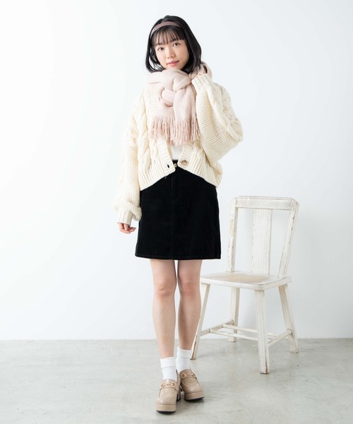 WEGO（ウィゴー）の「WEGO/起毛ボリュームシャギーストール（ストール/ショール・レディース・ホワイト/ライトグレー/ピンク/ライトブラウン/ダークグレー・FREE）」の17枚目の写真