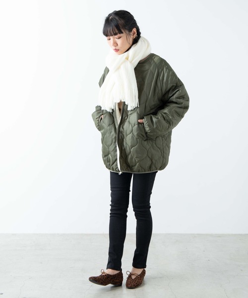 WEGO（ウィゴー）の「WEGO/起毛ボリュームシャギーストール（ストール/ショール・レディース・ホワイト/ライトグレー/ピンク/ライトブラウン/ダークグレー・FREE）」の14枚目の写真