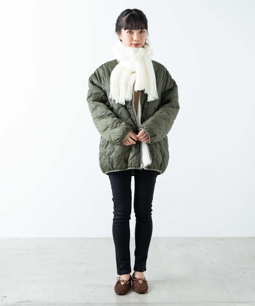 WEGO（ウィゴー）の「WEGO/起毛ボリュームシャギーストール（ストール/ショール・レディース・ホワイト/ライトグレー/ピンク/ライトブラウン/ダークグレー・FREE）」の13枚目の写真