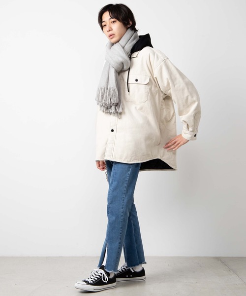 WEGO（ウィゴー）の「WEGO/起毛ボリュームシャギーストール（ストール/ショール・レディース・ホワイト/ライトグレー/ピンク/ライトブラウン/ダークグレー・FREE）」の7枚目の写真