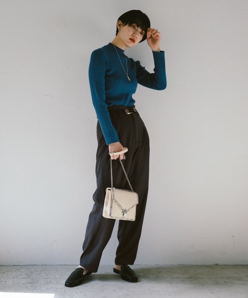 PAGEBOY（ページボーイ）の「セットアップ クリアツイルパンツ（その他パンツ・レディース・チャコールグレー/ベージュ/ターコイズブルー・SMALL/MEDIUM）」の5枚目の写真
