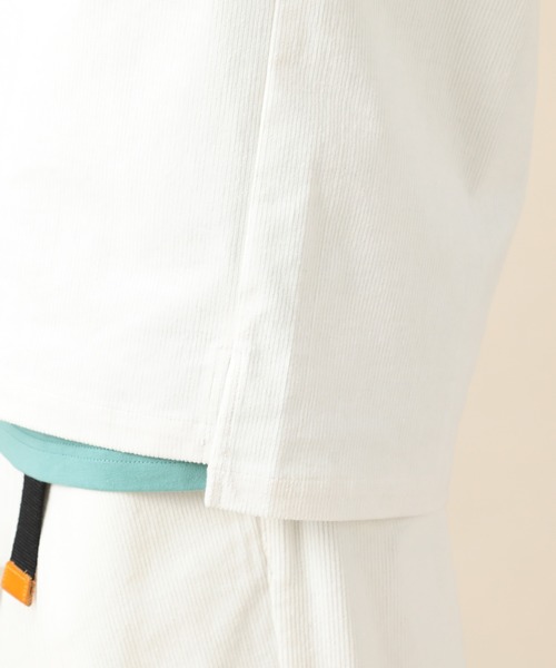 JUNRED（ジュンレッド）の「スプリングカラーコーデュロイCPO（シャツ/ブラウス・メンズ・ホワイト/サックスブルー・S/M/L）」の9枚目の写真