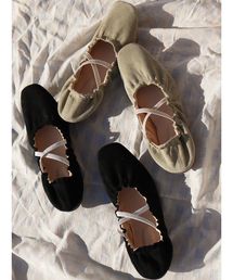 merry jenny | クロスバンドバブーシュ(バレエシューズ)