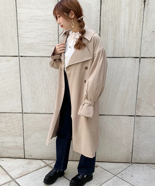 apres jour（アプレジュール）の「袖ボリュームトレンチコート【ZOZOTOWN限定アイテム】（トレンチコート・レディース・ベージュ/モカ/ミント・フリー）」の8枚目の写真
