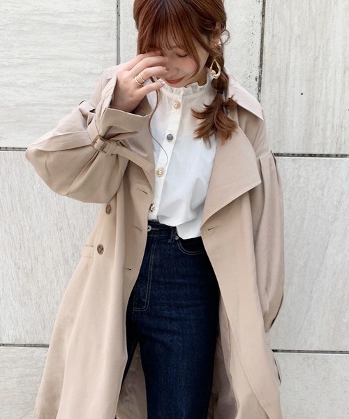 apres jour（アプレジュール）の「袖ボリュームトレンチコート【ZOZOTOWN限定アイテム】（トレンチコート・レディース・ベージュ/モカ/ミント・フリー）」の5枚目の写真