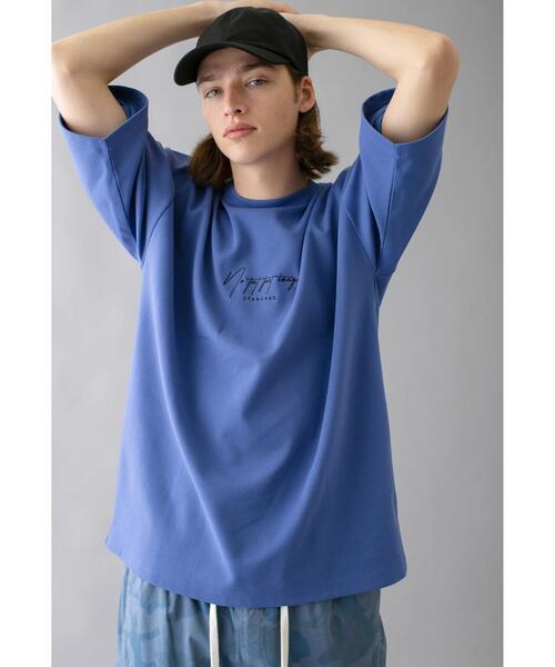 MONKEY TIME(モンキータイム)の「<monkey time> TC/PNT EMBRO 5SL CN/Tシャツ(Tシャツ/カットソー・メンズ・ベージュ/ロイヤルブルー/ブラック/ホワイト・XL/S/M/L)」の10枚目の写真