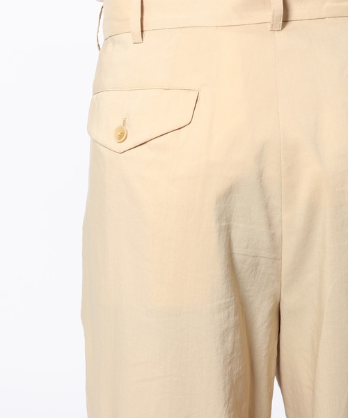 ADAM ET ROPE'（アダムエロペ）の「【Ramie blend】ワイドクロップドスラックス（スラックス・メンズ・ベージュ/ネイビー・S/M/L）」の11枚目の写真