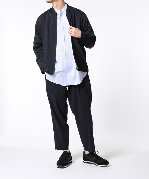 ADAM ET ROPE'（アダムエロペ）の「【Ramie blend】ワイドクロップドスラックス（スラックス・メンズ・ベージュ/ネイビー・S/M/L）」の9枚目の写真