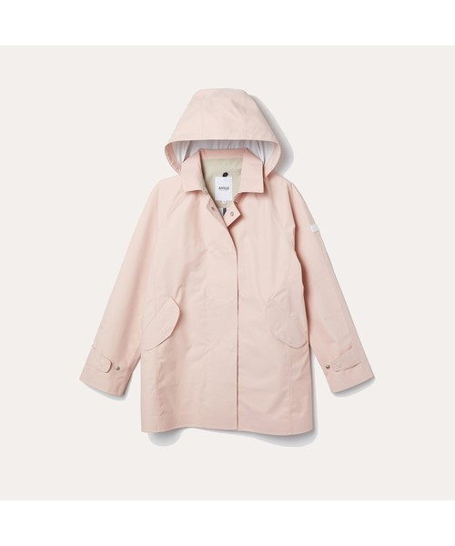 AIGLE（エーグル）の「透湿防水 ミスマノン コート（ステンカラーコート・レディース・ピンク/ベージュ・36/38/40）」の7枚目の写真