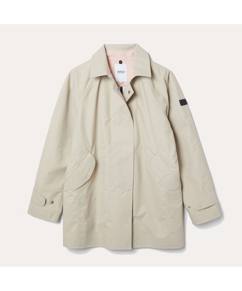 AIGLE（エーグル）の「透湿防水 ミスマノン コート（ステンカラーコート・レディース・ピンク/ベージュ・36/38/40）」の19枚目の写真