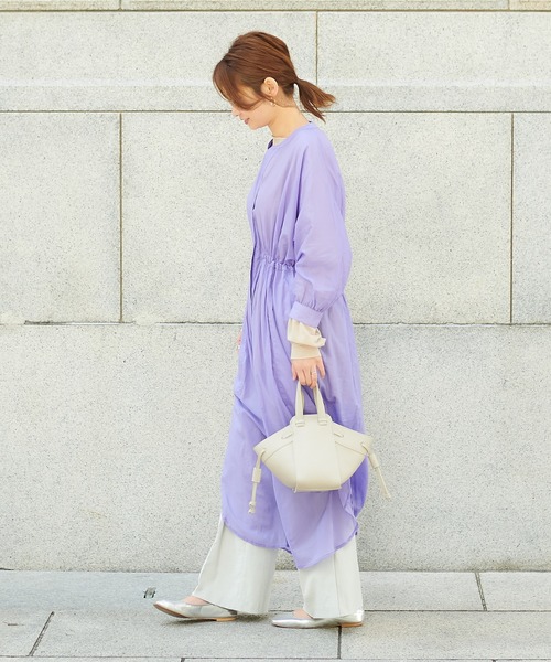 DouDou（ドゥドゥ）の「【SS】セミフレアパンツ2（その他パンツ・レディース・ライトグレー/オフホワイト/ブルー・38/36）」の12枚目の写真