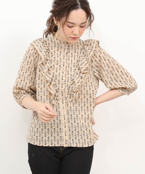 Zozotown限定 小花柄肩フリルブラウス シャツ ブラウス Vis ビス のファッション通販 Zozotown